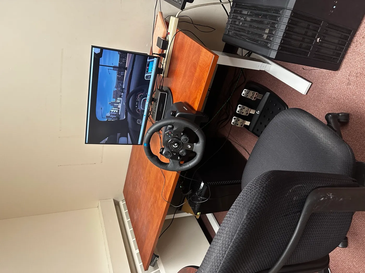 Senior driving simulation session